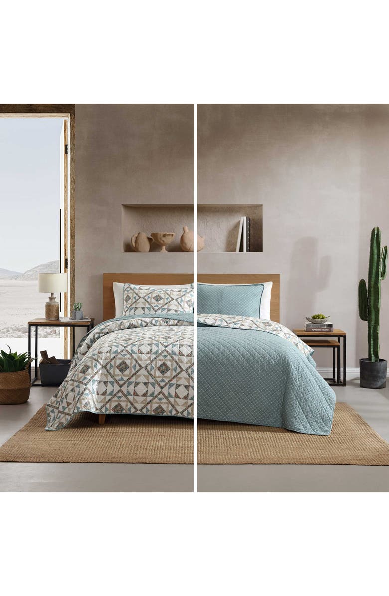 Wrangler Annie Twin Reversible Quilt Set, Alternate, color, Blue