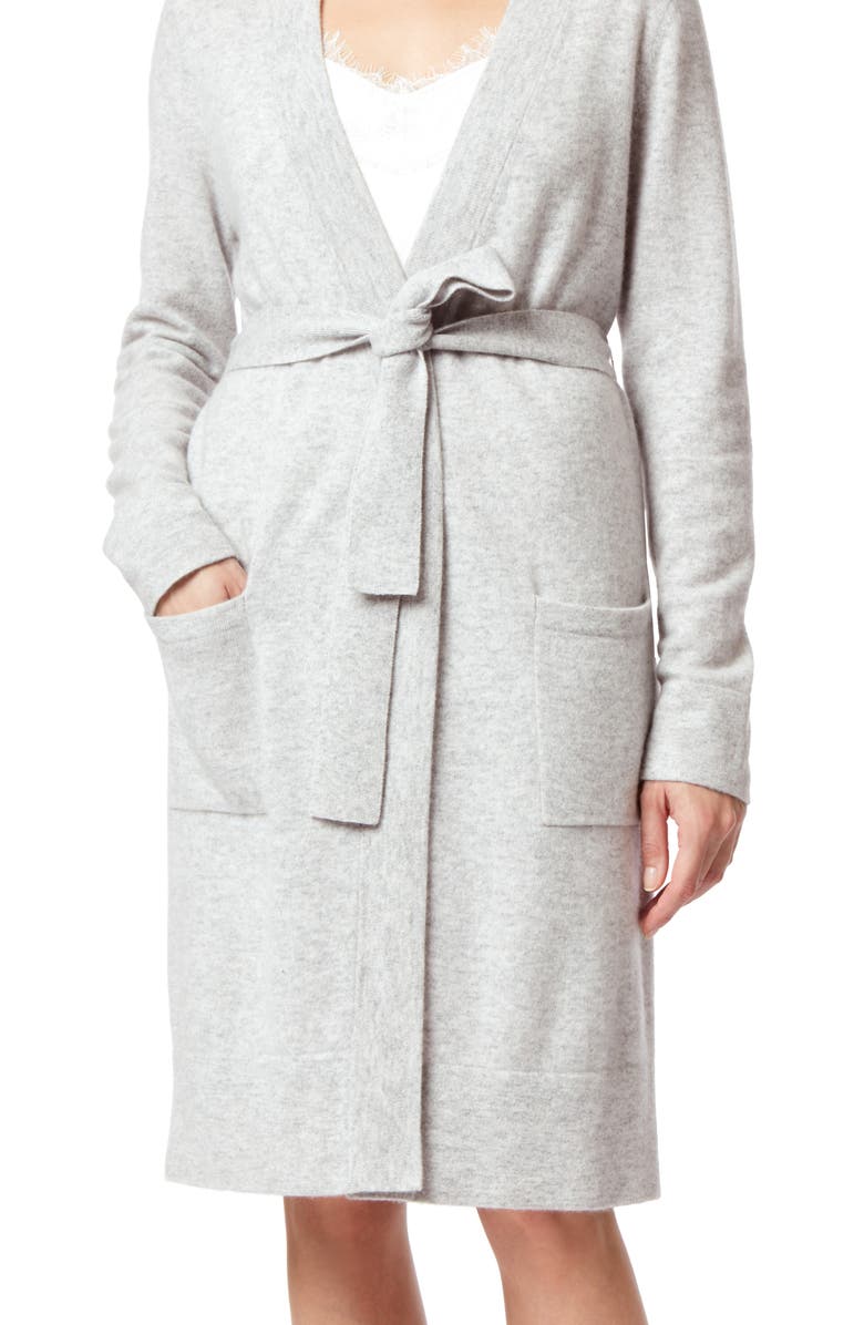 The White Company Short Cashmere Robe, Alternate, color,
