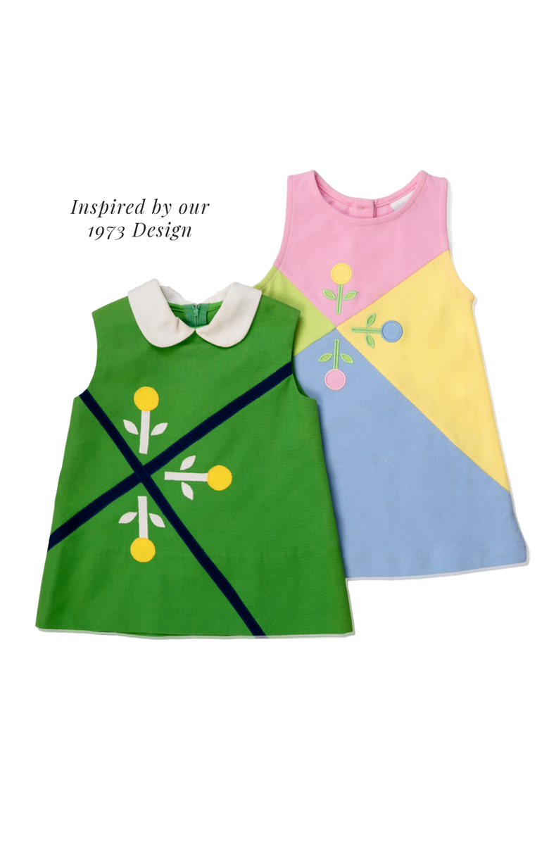 Florence Eiseman Knit Dress With Flowers, Alternate, color, Multicolor