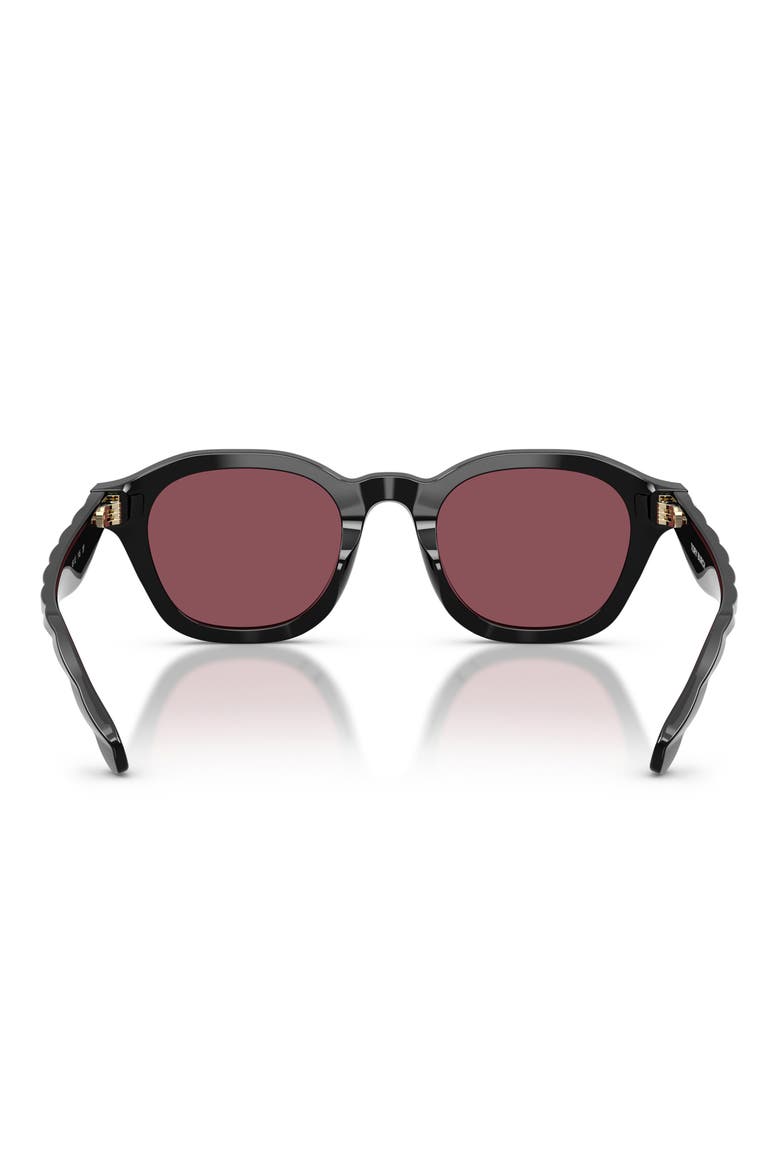 48mm Polarized Phantos Sunglasses, Alternate, color, BLACK / DARK VIOLET POLAR