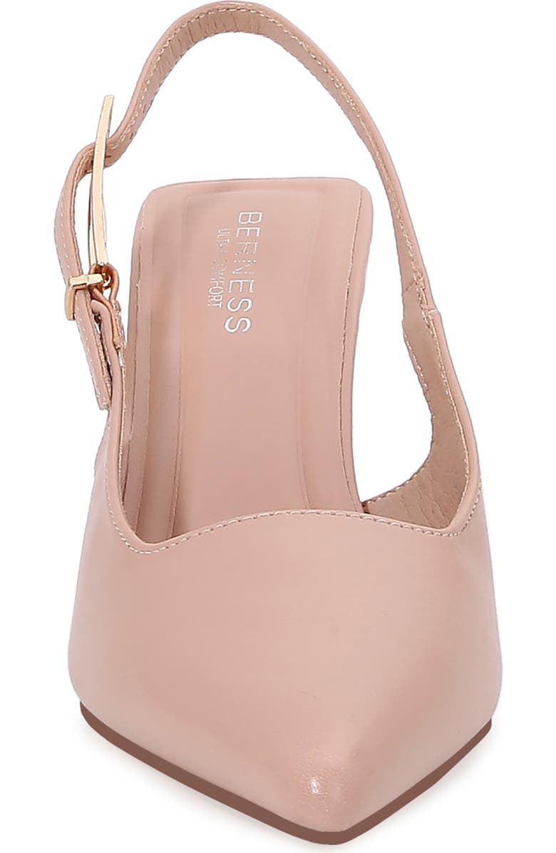 BERNESS Pointed Toe Slingback Pump, Alternate, color, Beige