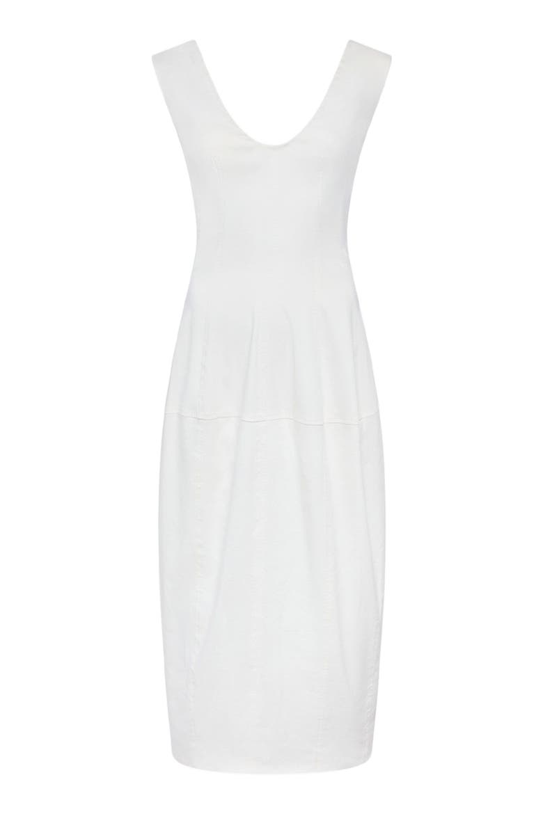Seamed Dress, Alternate, color, OFF WHITE