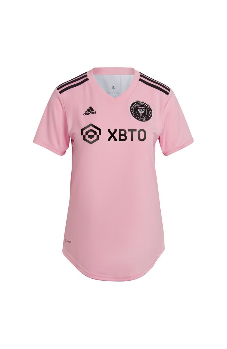 adidas Women's adidas Lionel Messi Pink Inter Miami CF 2023 The Heart Beat Kit Replica Jersey, Alternate, color, 