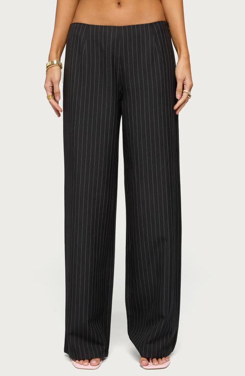 Kerie Pinstripe Wide Leg Pants