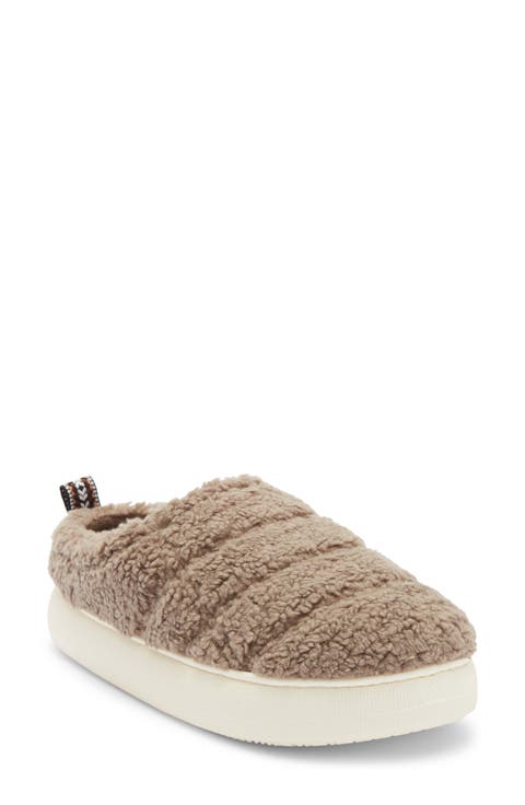 Dion Faux Fur Quilted Clog Slipper (Men)