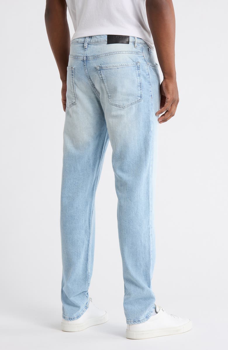 BOSS Maine Regular Fit Tapered Jeans, Alternate, color, Light/ Pastel Blue