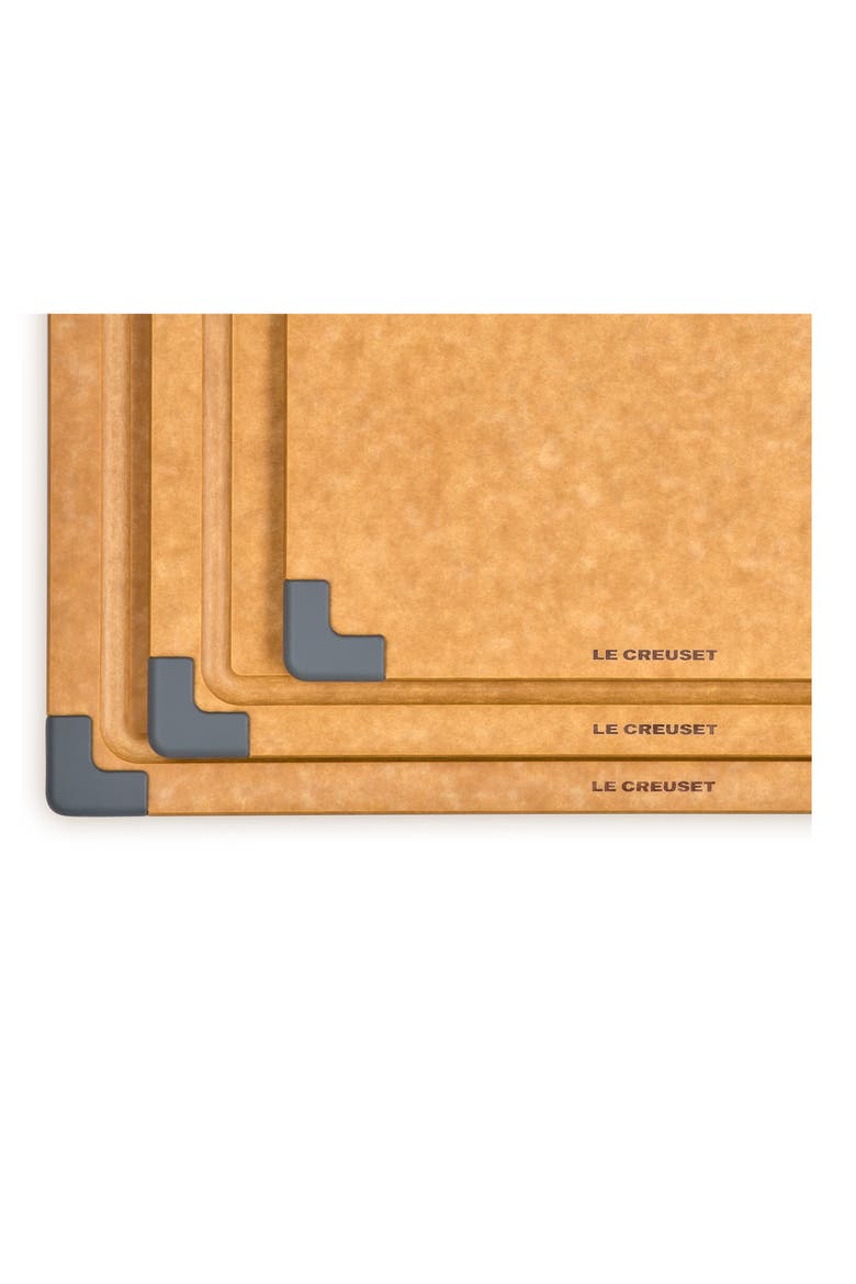 Set of 3 Paper Fiber Cutting Boards, Alternate, color, OYSTER