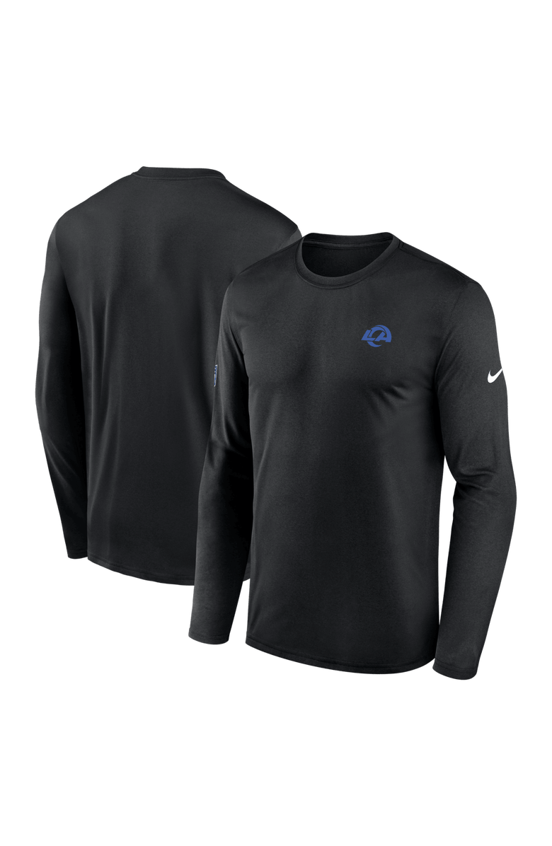 Nike Men's Nike  Black Los Angeles Rams Sideline Legend Long Sleeve T-Shirt, Main, color, Black
