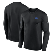 Nike Men's Nike  Black Los Angeles Rams Sideline Legend Long Sleeve T-Shirt