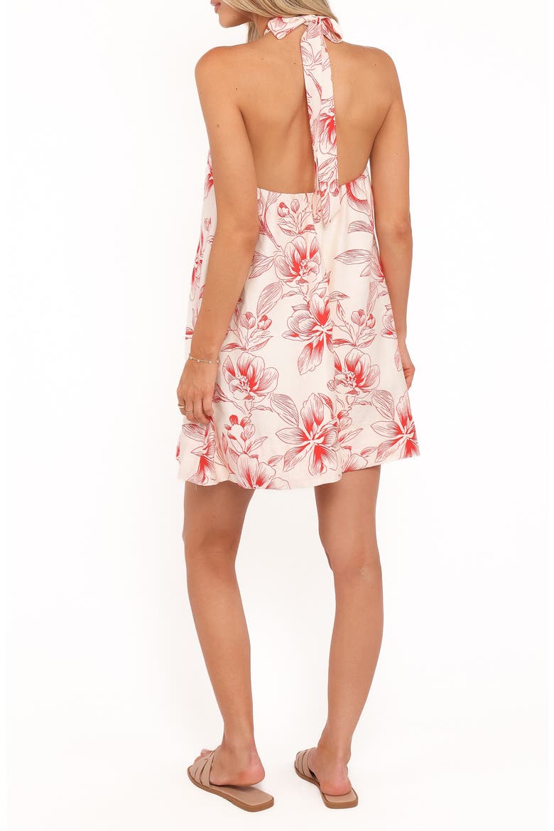 Elira Floral Minidress, Alternate, color, RED FLORAL