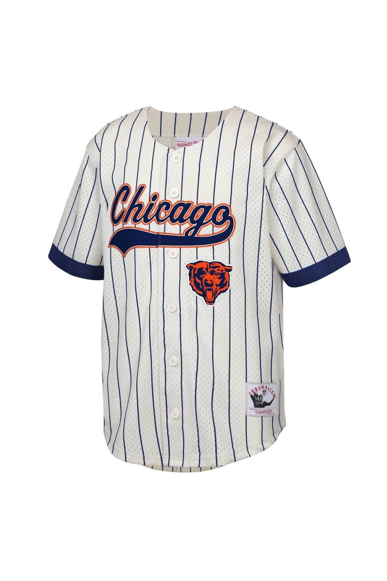 Youth Mitchell & Ness Walter Payton Cream Chicago Bears Retired Player Name & Number Baseball Jersey, Alternate, color, Cream