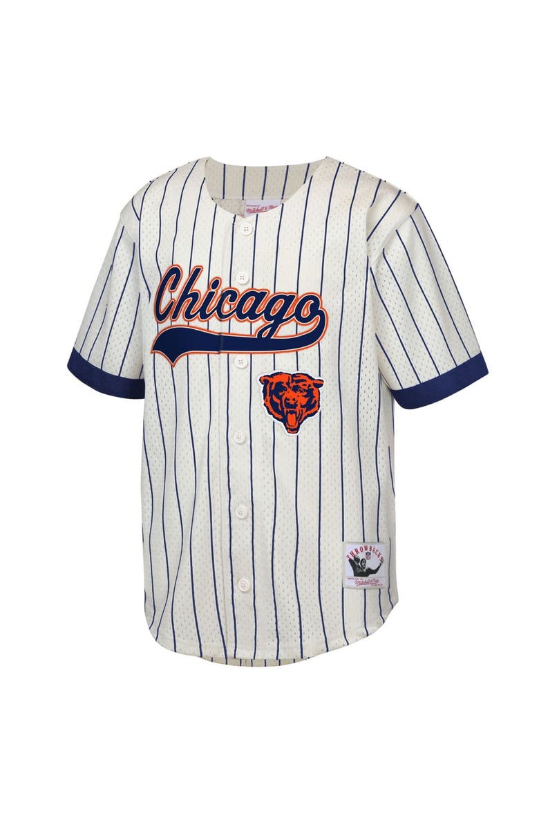 Mitchell & Ness Youth Mitchell & Ness Walter Payton Cream Chicago Bears Retired Player Name & Number Baseball Jersey, Alternate, color, Cream