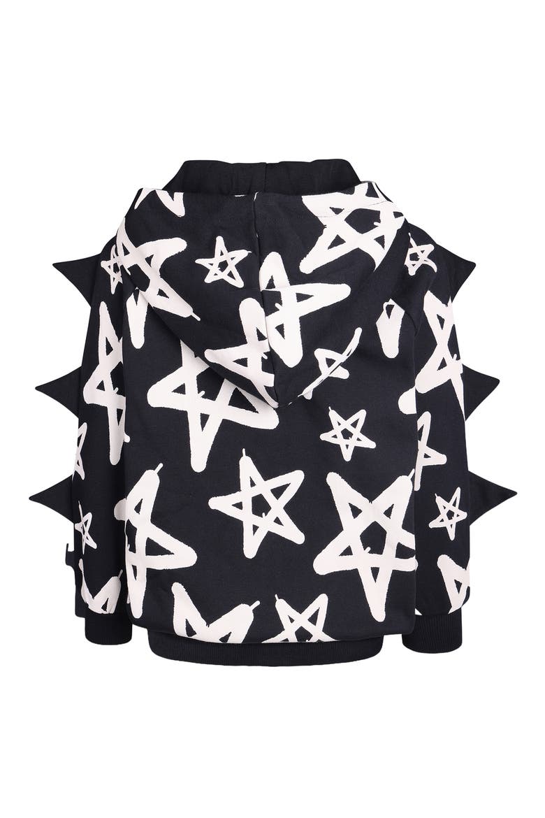 Kids' Graffiti Star Zip Hoodie, Alternate, color, GRAFFITI