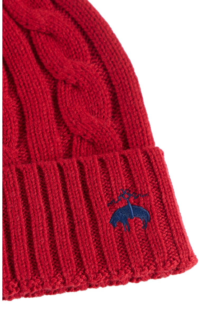 Cashmere Blend Classic Cable Hat, Alternate, color, Red