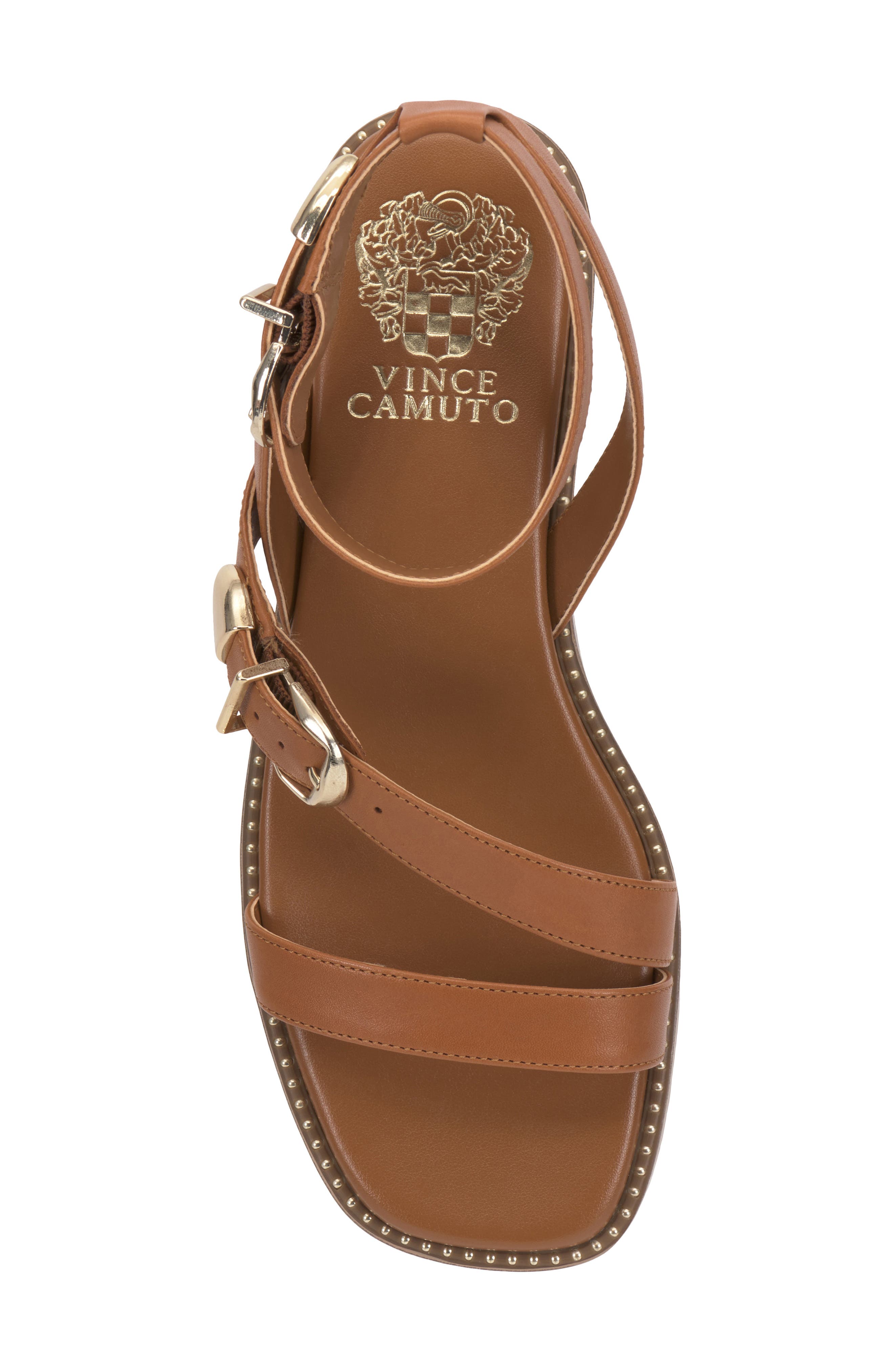 Vince Camuto Neiko Ankle Strap Sandal, Alternate, color, Golden Walnut