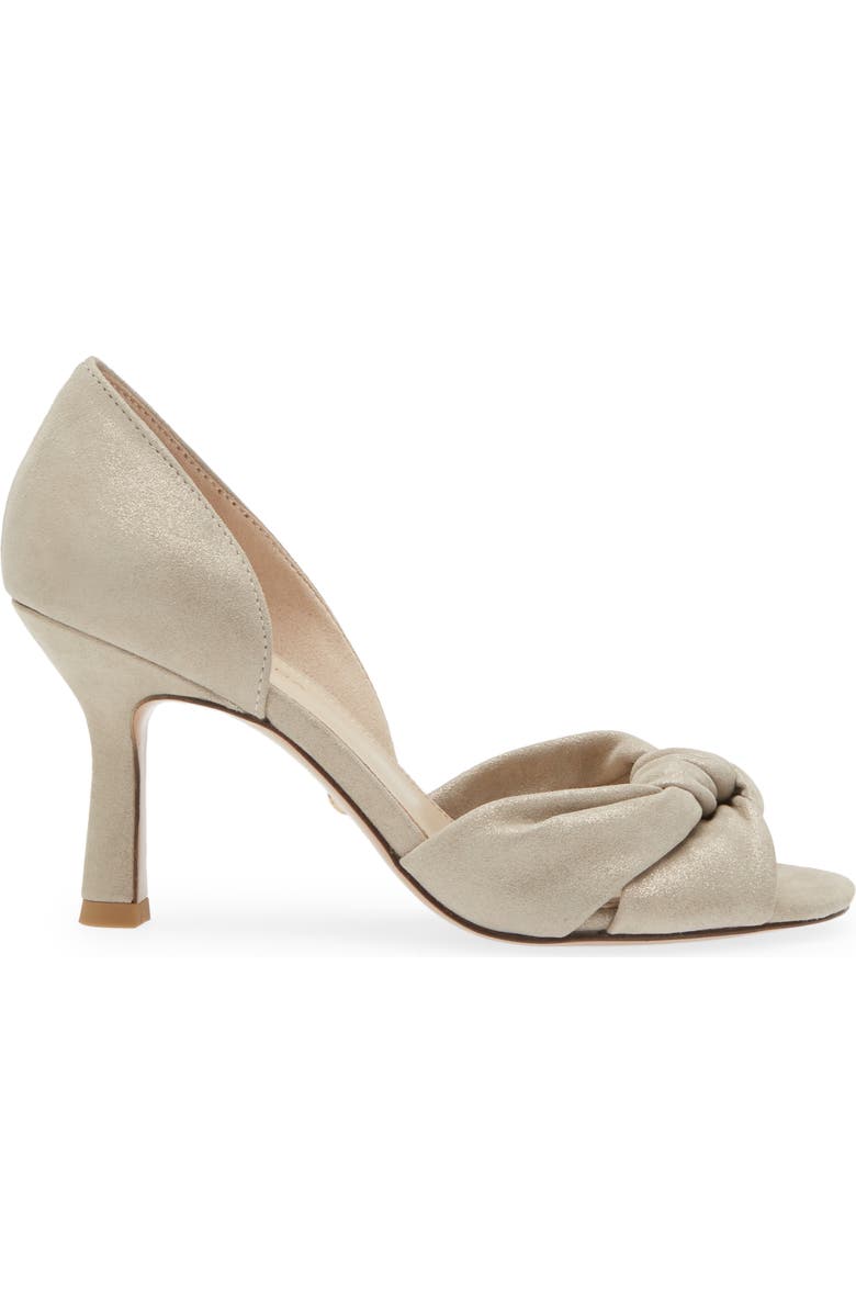 Pelle Moda Wayan Knot Detail Open Toe Pump, Alternate, color,