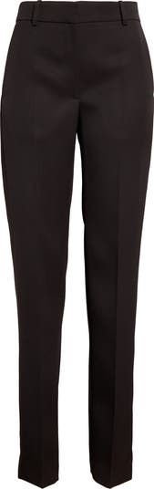 The Row Borgo Straight Leg Wool Trousers | Nordstrom