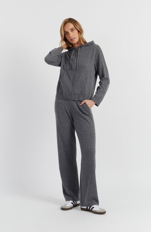 Chinti & Parker Pure Cashmere Zip Hoodie In Gray