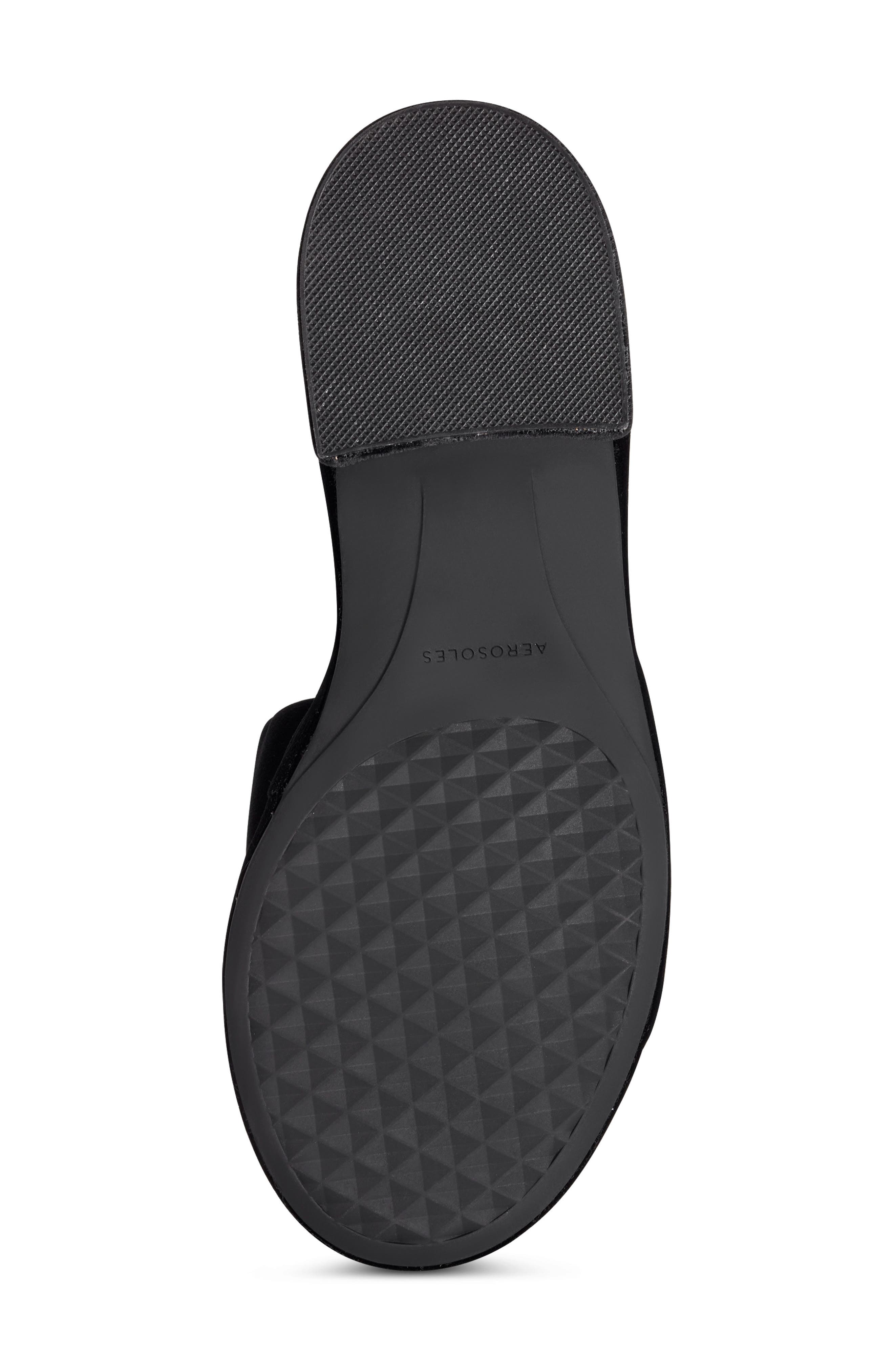 Jamaica Ruched Slide Sandal, Alternate, color, BLACK VELVET