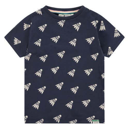 Stains And Stories By Babyface Allover Print Short Sleeve T-shirt In Blue