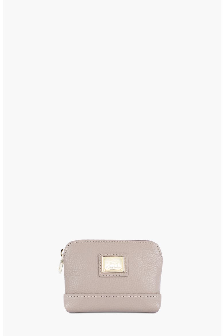 Muse Leather Coin Purse 250, Main, color, Light Sand