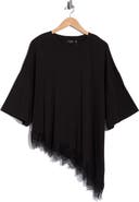 Renee C Lace Hem Asymmetric Top