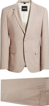 BOSS Houston Slim Fit Wool Suit