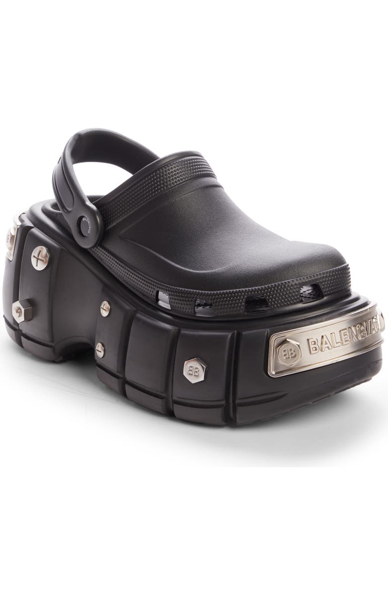 Balenciaga x CROCS<sup>™</sup> Hardcrocs Platform Clog, Main, color,