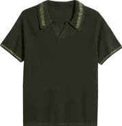 MAVRANS Green Knit Polo