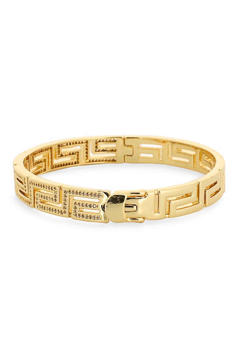 Sienna Cubic Zirconia Bangle Bracelet, Main, color, GOLD