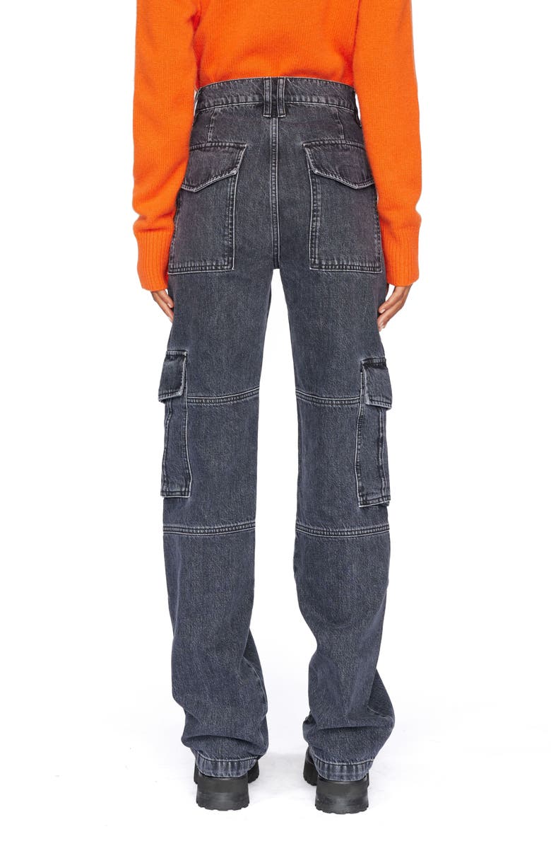 FRAME High Waist Utility Straight Leg Jeans, Alternate, color, 