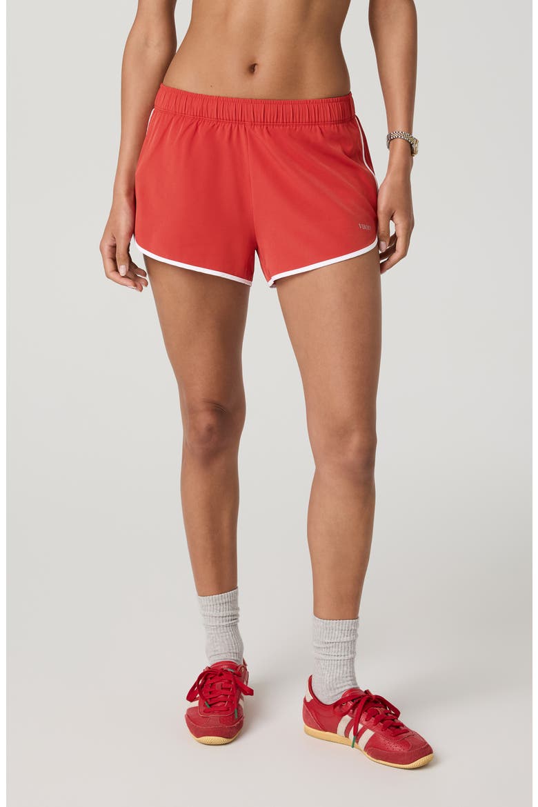 Clementine Retro Shorts, Alternate, color, CRIMSON