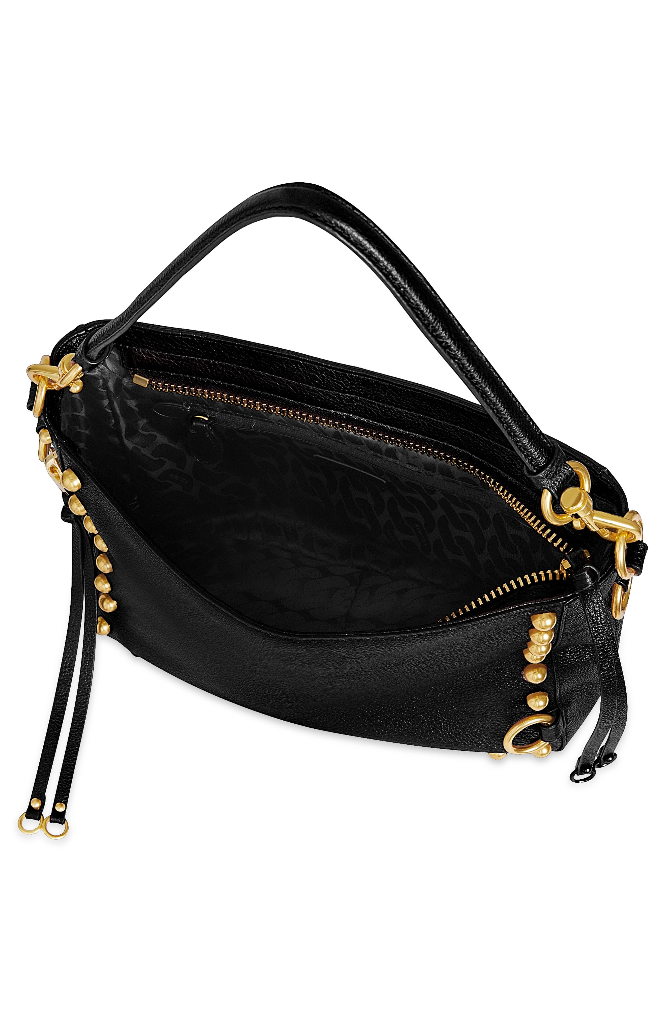 Rebecca Minkoff Mab Studded Leather Crossbody Bag, Alternate, color, 