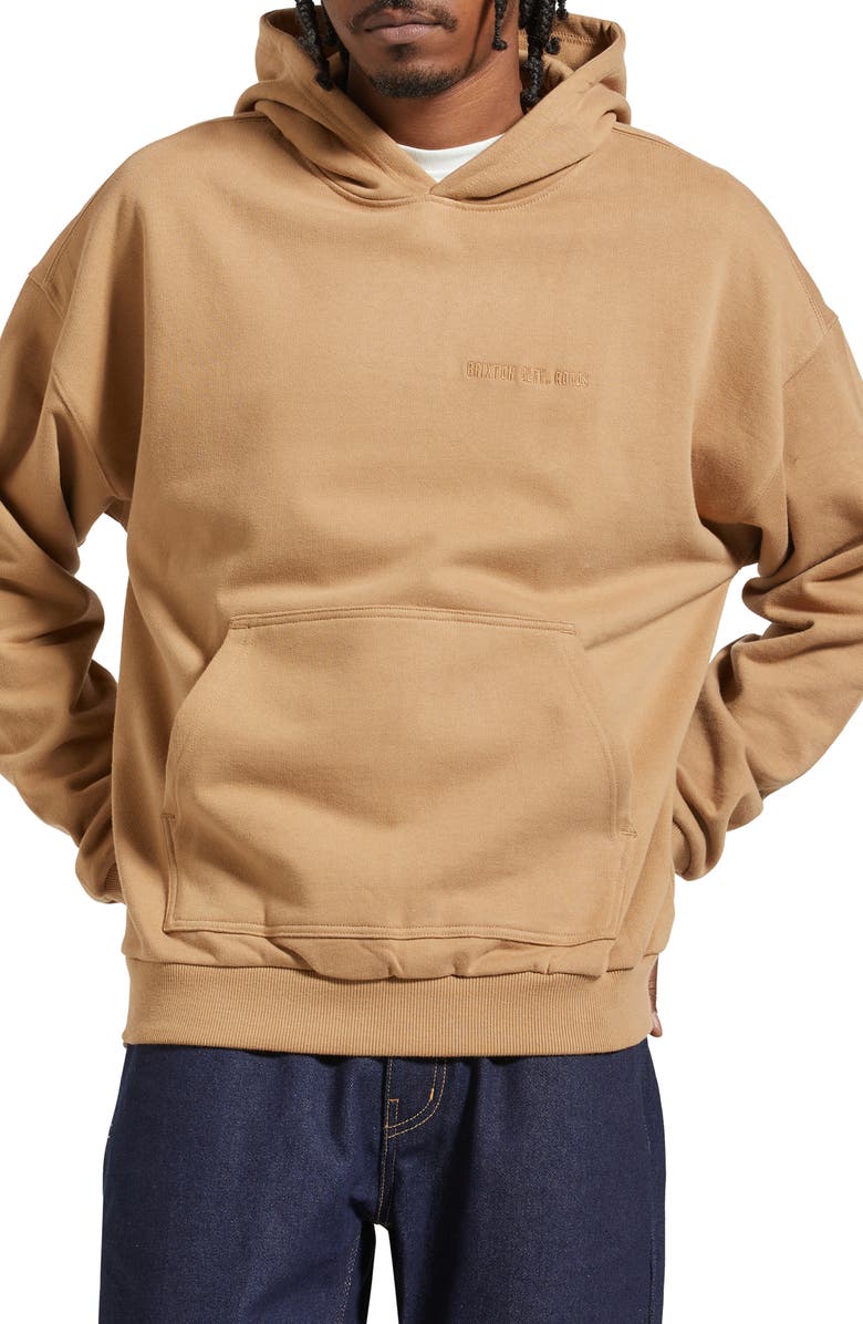 Brixton Embroidered Heavyweight Hoodie, Main, color, 