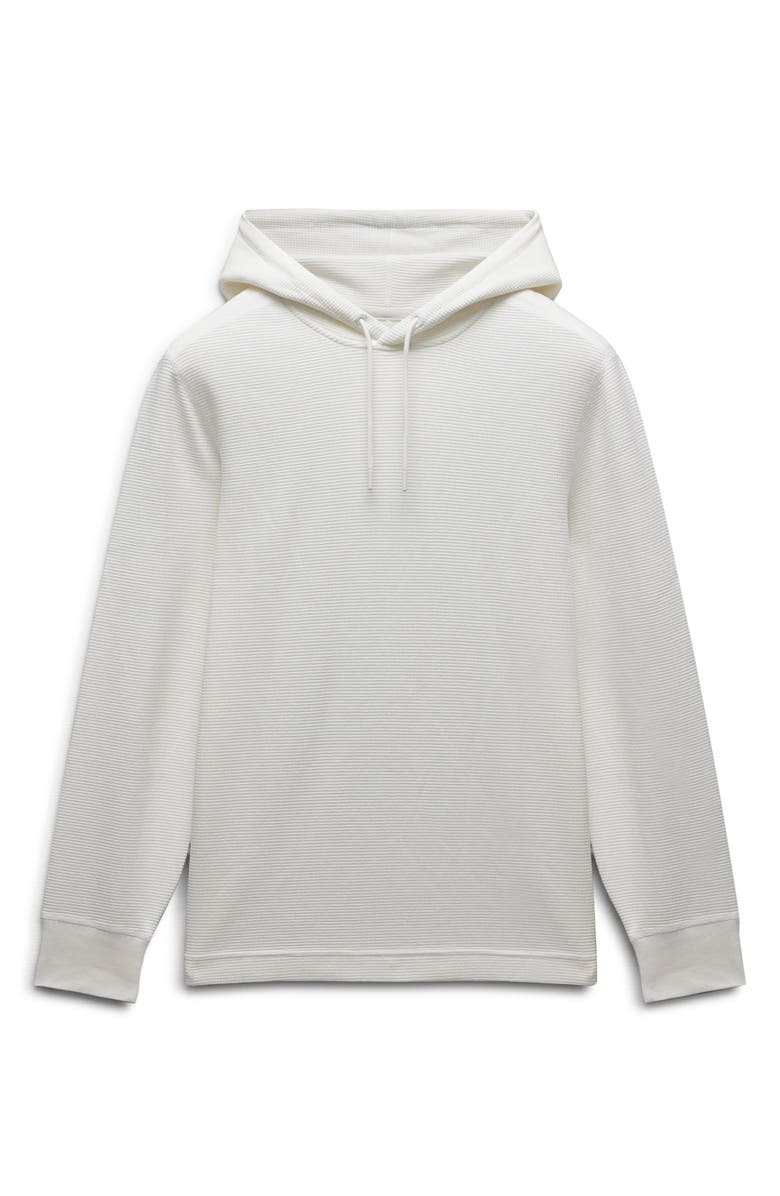 Reigning Champ Lightweight Cotton Blend Waffle Hoodie, Alternate, color, Championship White