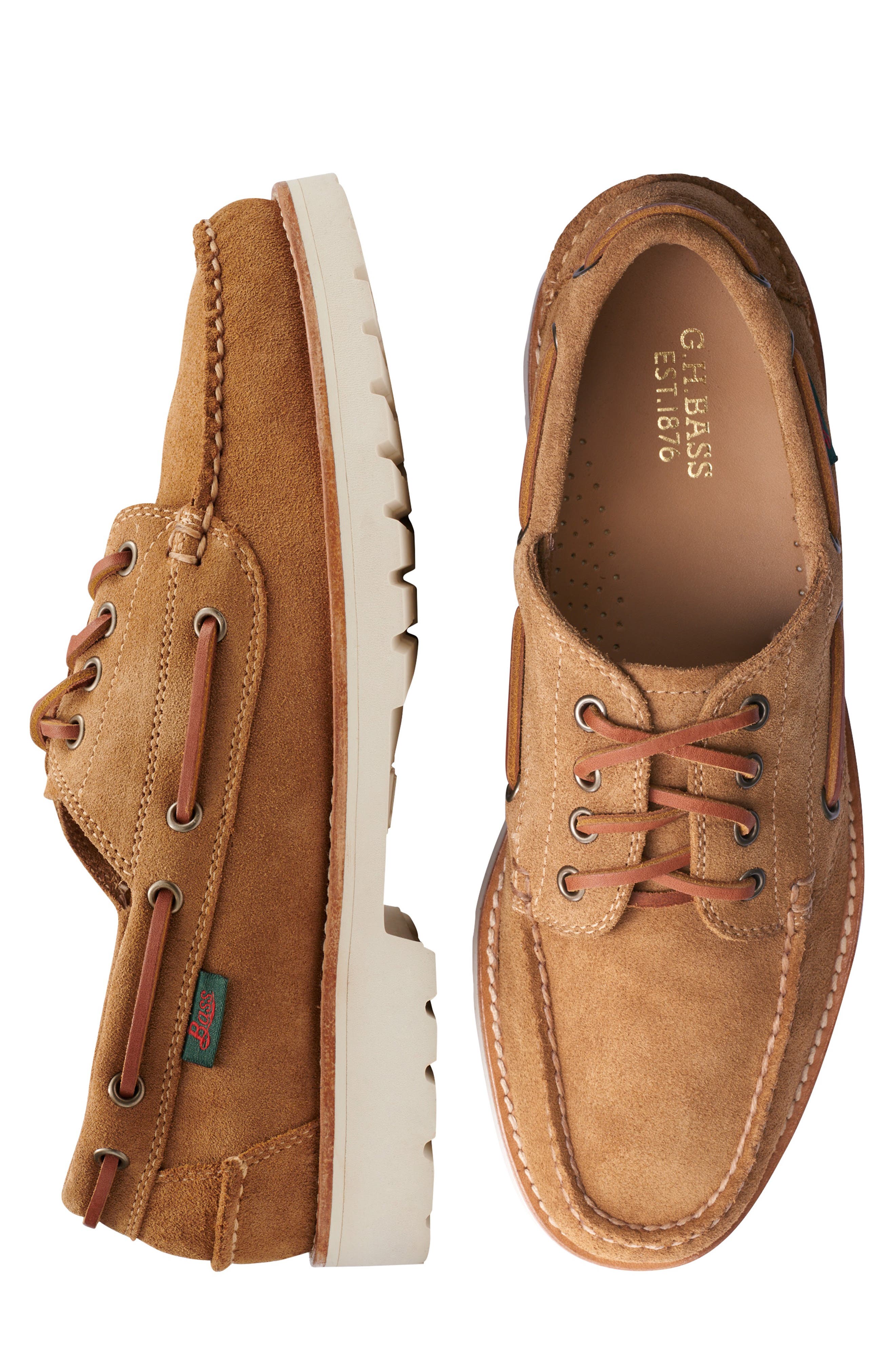 G.H.BASS Ranger Moc Toe Boat Shoe, Alternate, color, 