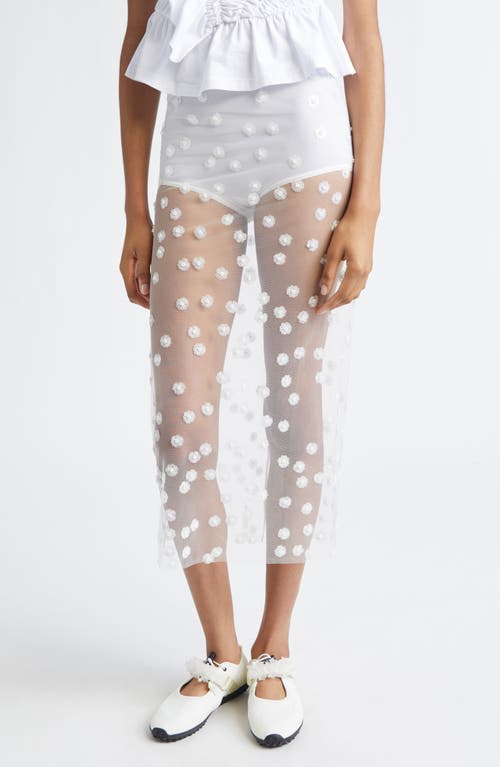 Cecilie Bahnsen Gus Sequin Blossom Sheer Tulle Skirt Cecilie Bahnsen Gus Sequin Blossom Sheer Tulle Skirt