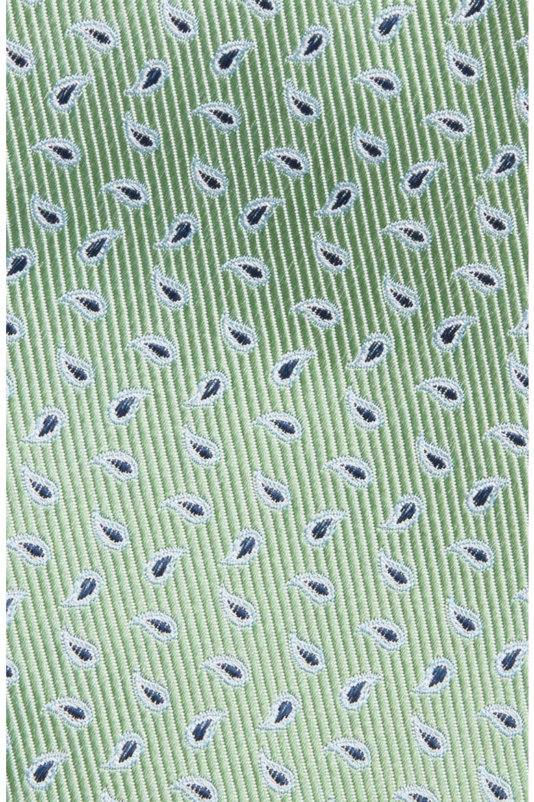 Paisley Silk Tie, Alternate, color, GREEN