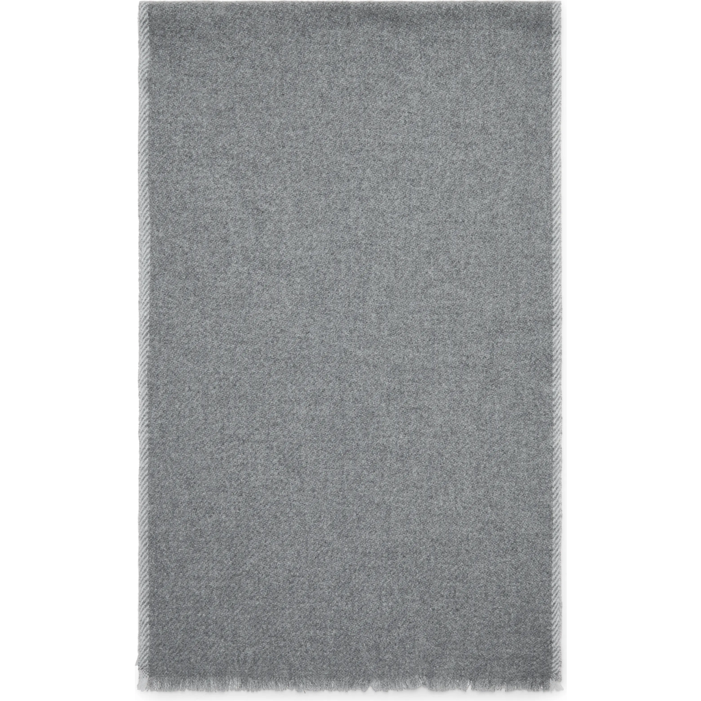 Brunello Cucinelli Cashmere Scarf In Medium Grey