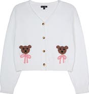 Ava & Yelly Kids' Bear Cardigan