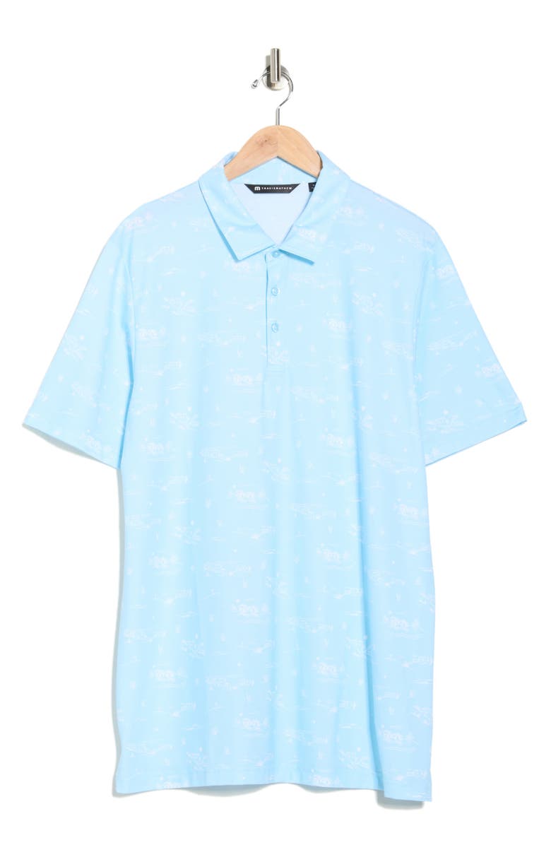 TravisMathew City Featherweight Polo, Alternate, color, Cory Blue