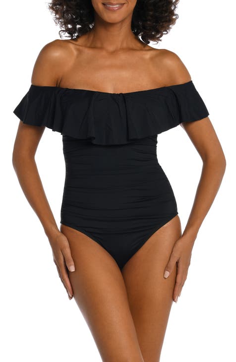 Women s Off the Shoulder Swimwear Bathing Suits Nordstrom