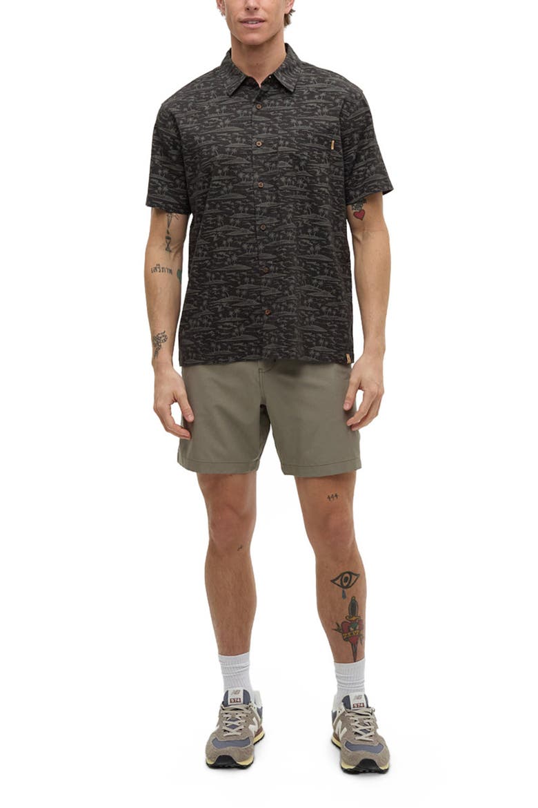 Redwood Pocket Shirt, Main, color, Meteorite Black/Palm