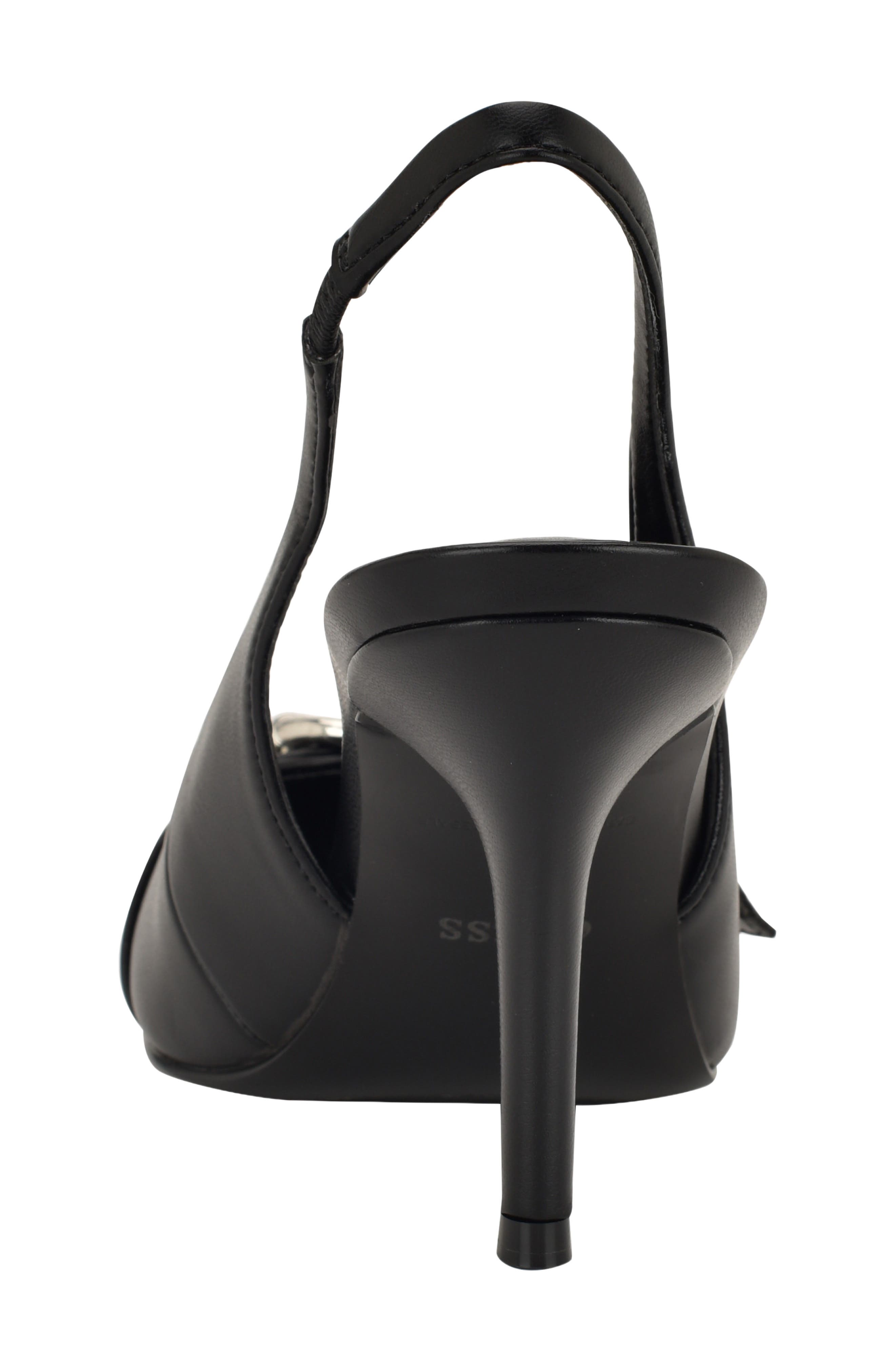 GUESS Prissie Slingback Pointed Toe Pump, Alternate, color, Black