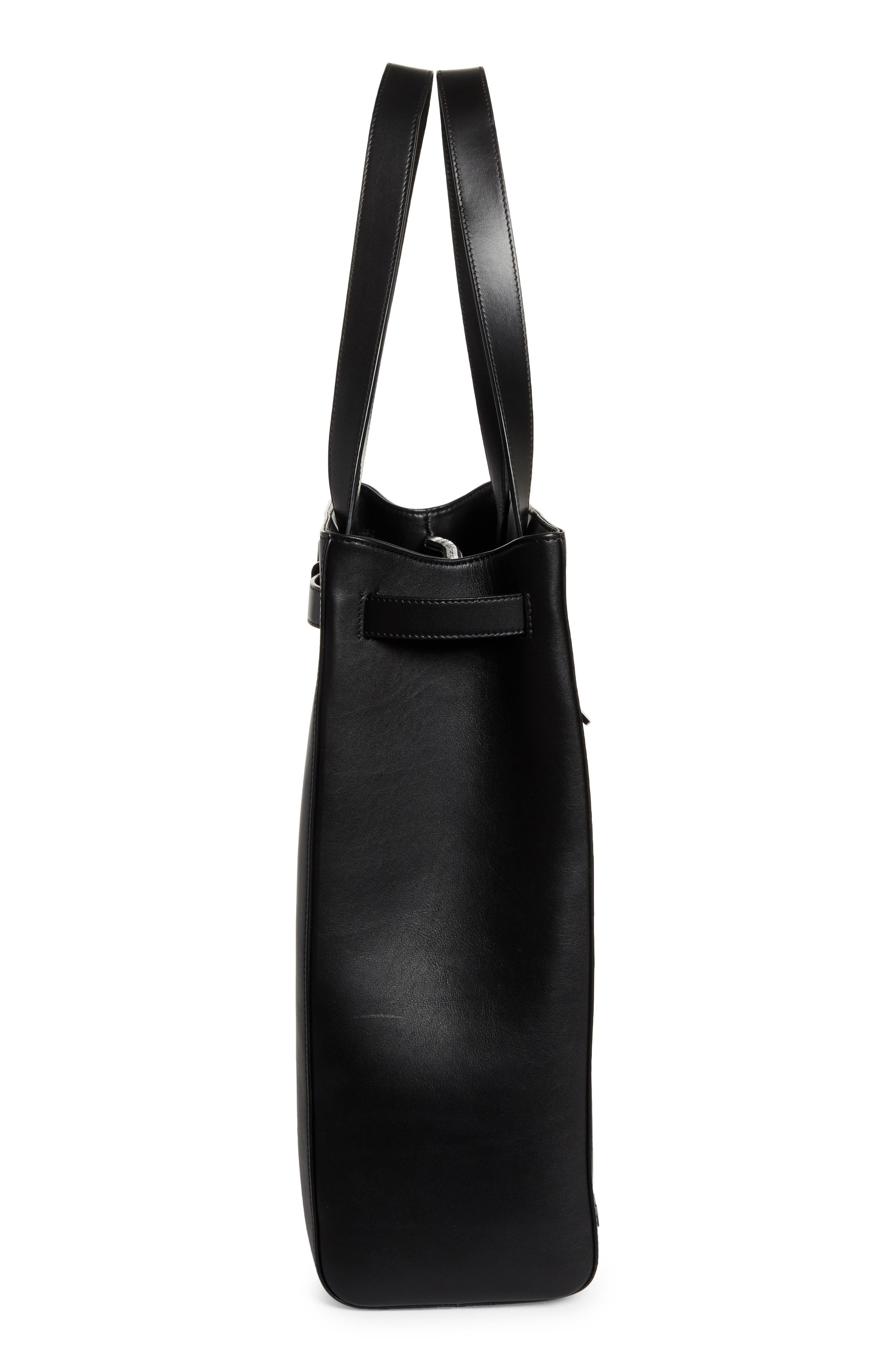 Christian Louboutin Kypipouch Calfskin Tote, Alternate, color, Black