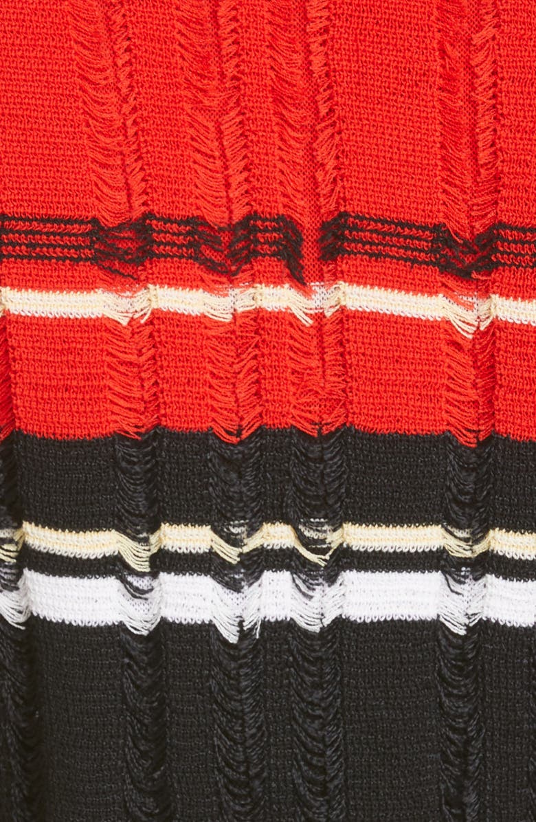 Proenza Schouler Stripe Fil Coupé Crop Sweater, Alternate, color, 