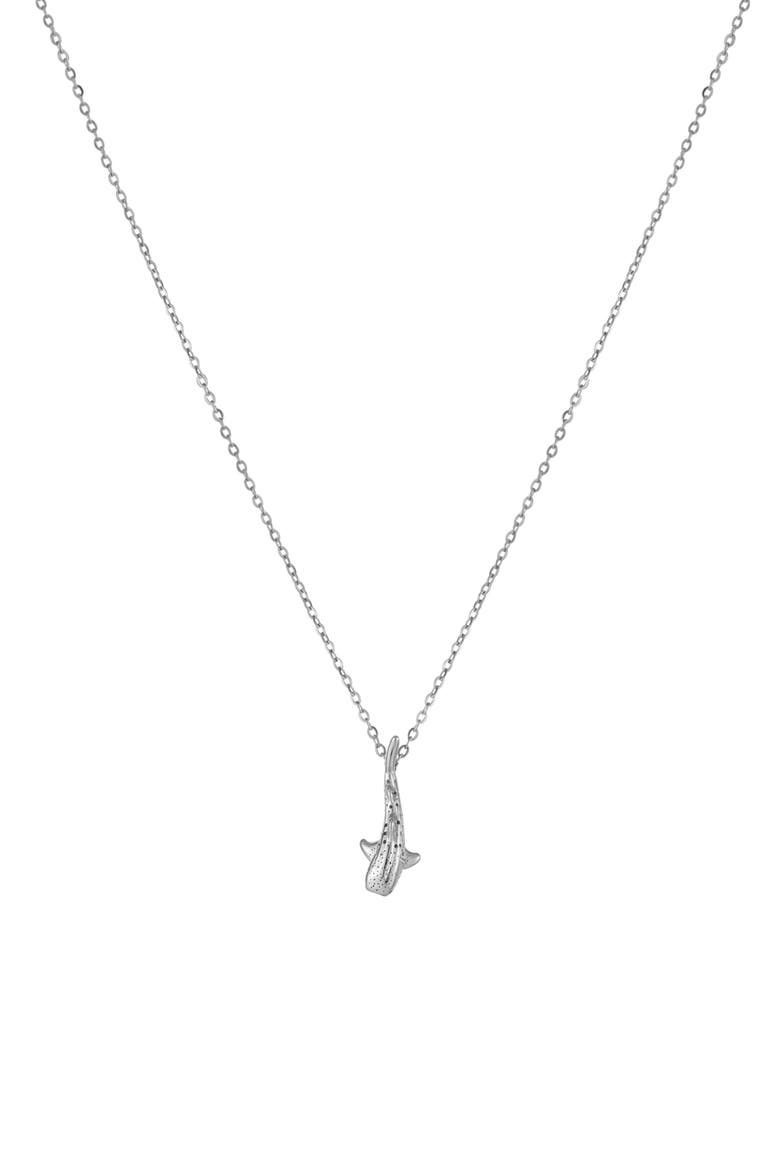Whale Shark Necklace, Main, color, Silver
