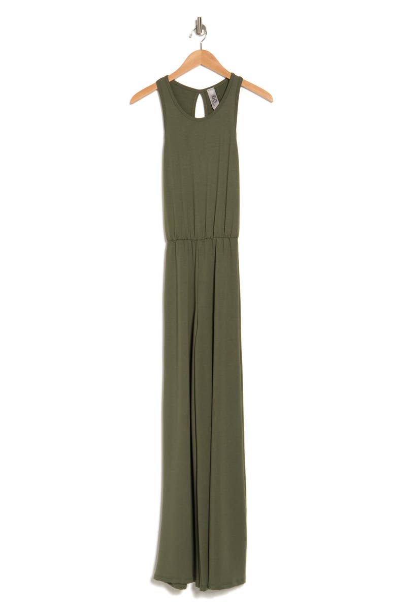 GO COUTURE Keyhole Back Jumpsuit, Alternate, color, Olive
