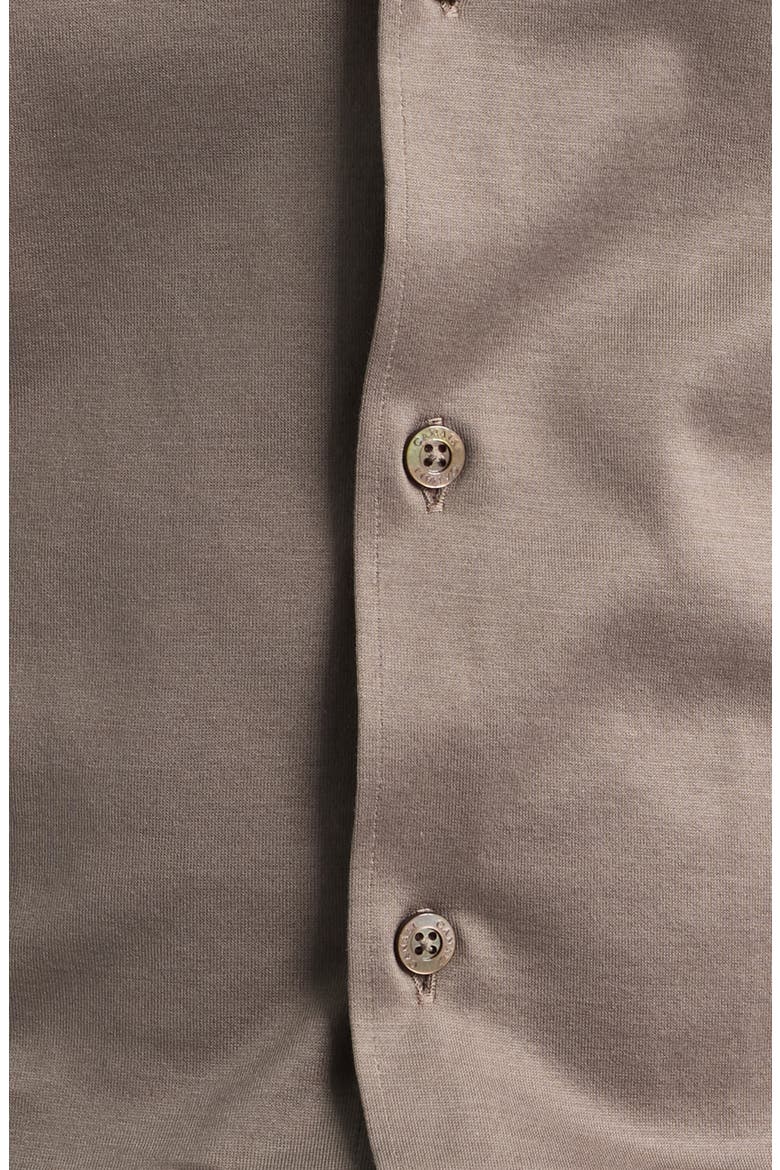 Regular Fit Cotton Jersey Shirt, Alternate, color, BROWN