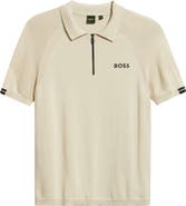 BOSS Perform-Max Quarter-Zip Polo Sweater